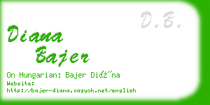 diana bajer business card